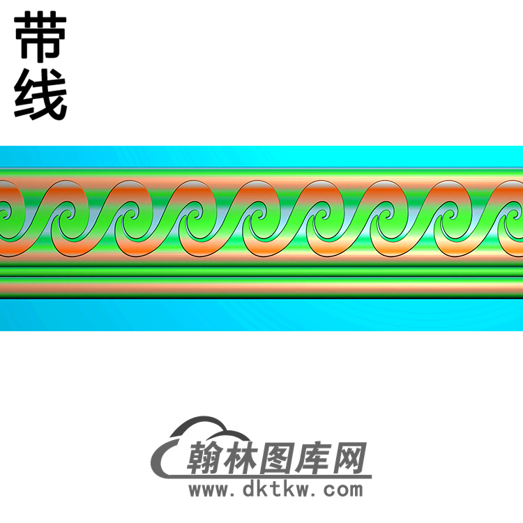 欧式腰线.束腰精雕图（YHH-068）展示