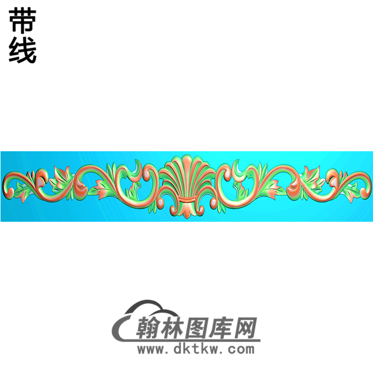 欧式腰线.束腰精雕图（YHH-125）展示