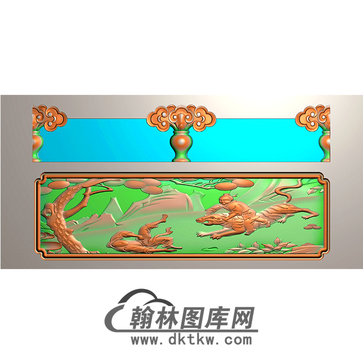 人物碑板精雕兔兔（MBBB-1578）展示
