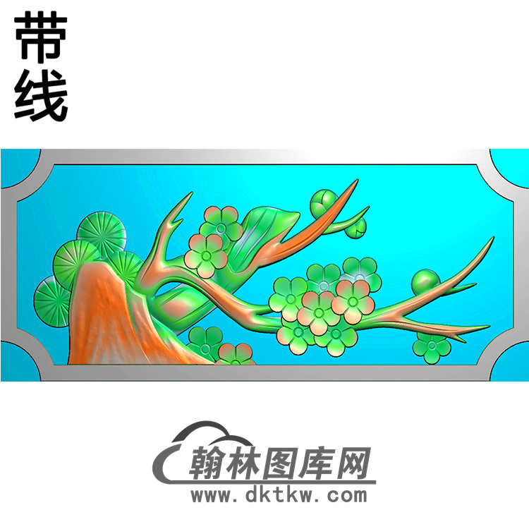 梅花碑板精雕图（MBBB-1587）展示