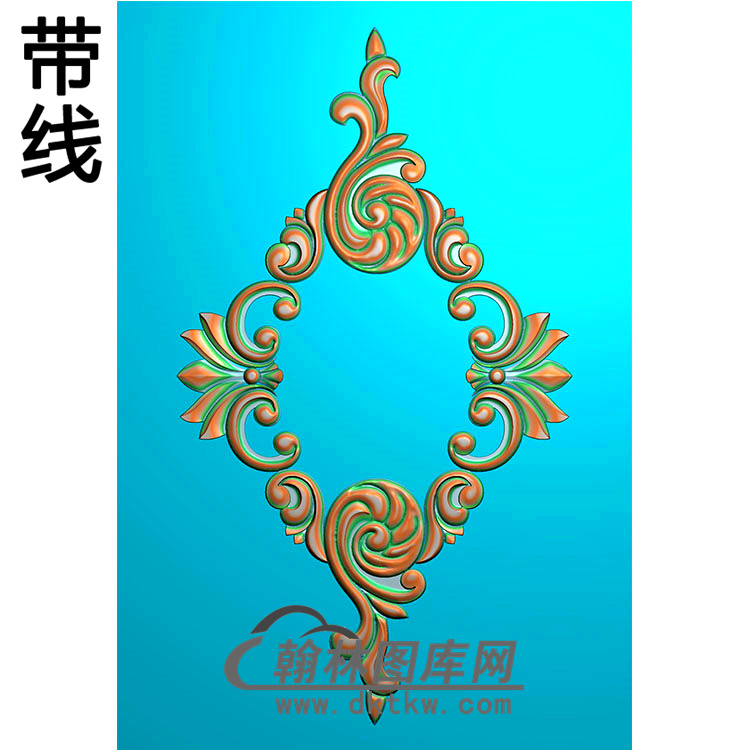 欧式洋花精雕图（QTH-001）展示