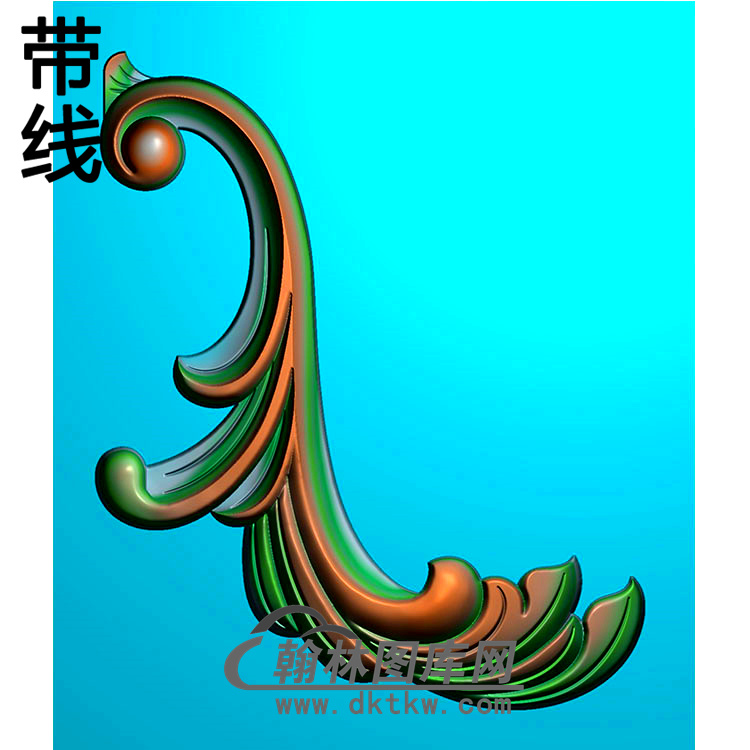 欧式洋花精雕图（QTH-077）展示