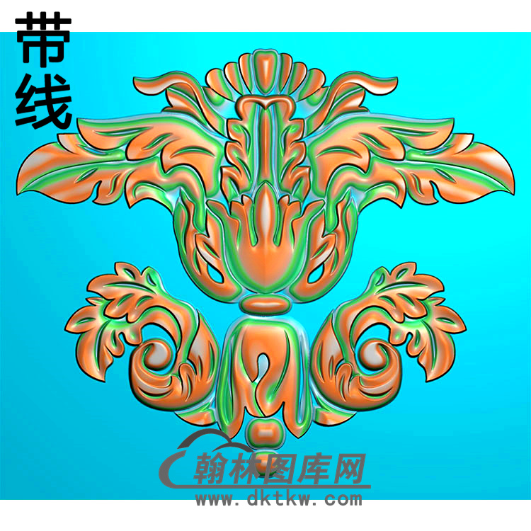 欧式洋花精雕图（QTH-098）展示