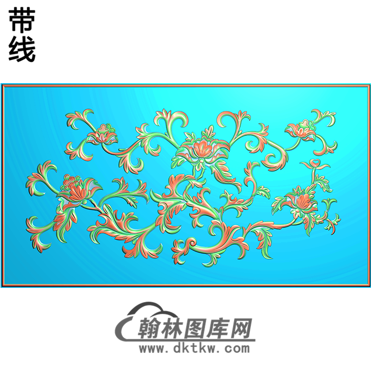 欧式洋花精雕图（QTH-128）展示