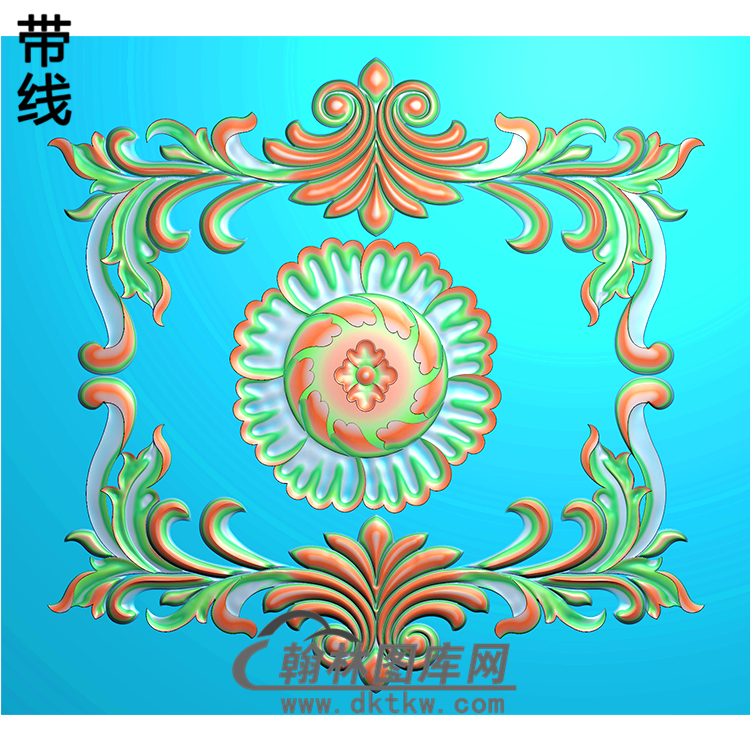 欧式洋花精雕图（QTH-147）展示