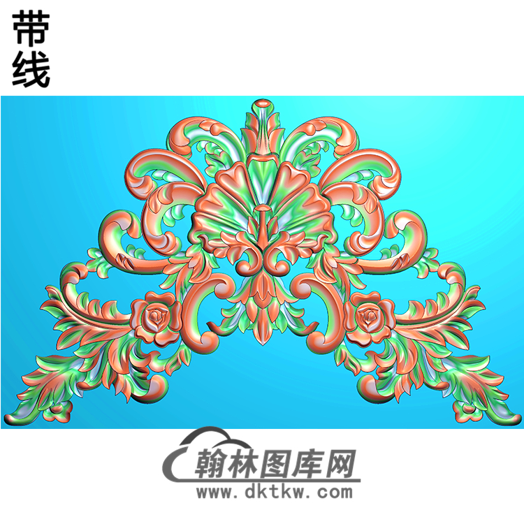 欧式洋花精雕图（QTH-170）展示