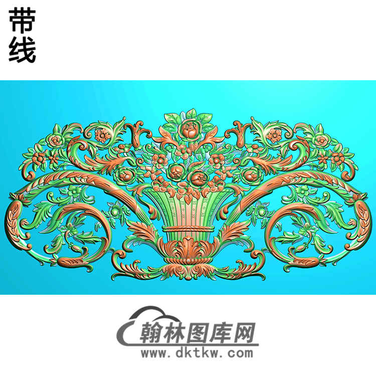 欧式洋花精雕图（QTH-188）展示