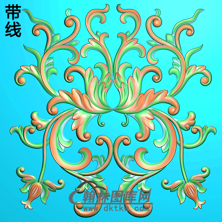 欧式洋花精雕图（QTH-194）展示