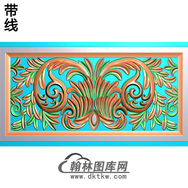 欧式洋花精雕图（QTH-195）展示
