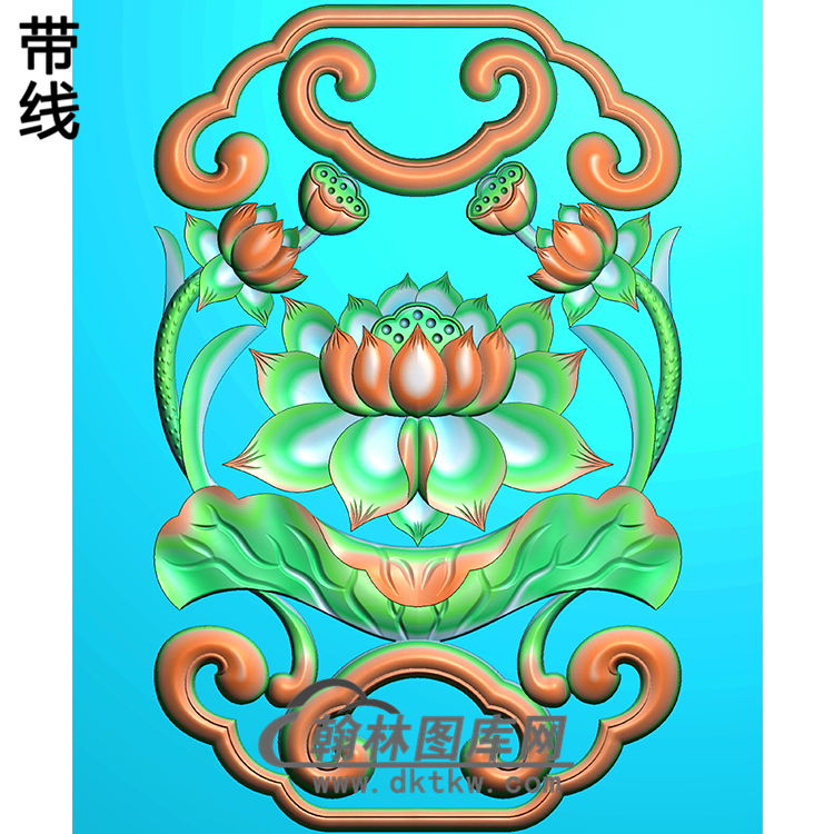 欧式洋花精雕图（QTH-229）展示