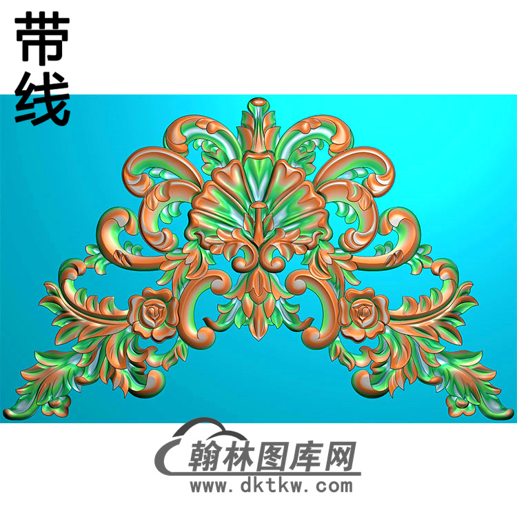 洋花精雕图（QTH-259）展示