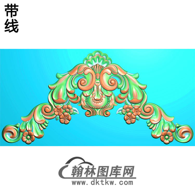 欧式洋花精雕图（QTH-284）展示