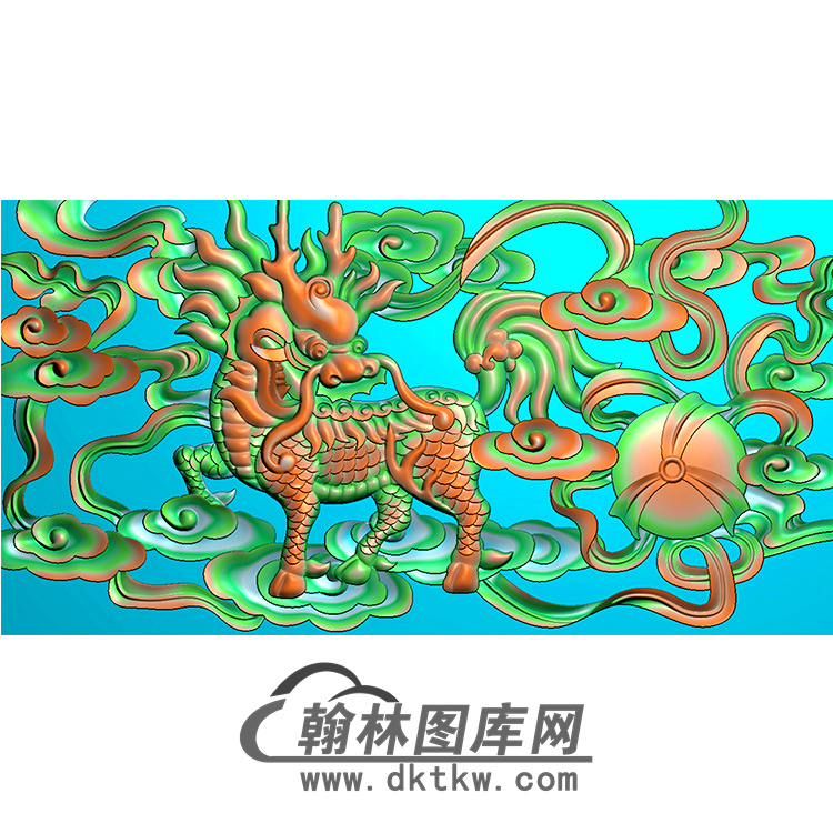 狮子碑板精雕图（MBBB-1570）展示
