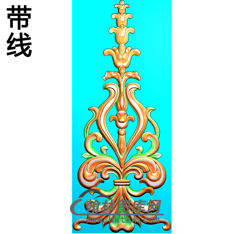 欧式洋花精雕图（QTH-450）展示