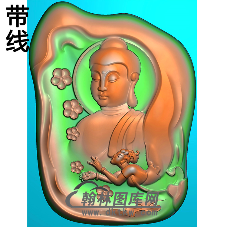 梅花仙女半身佛像精雕图（SFX-244)展示