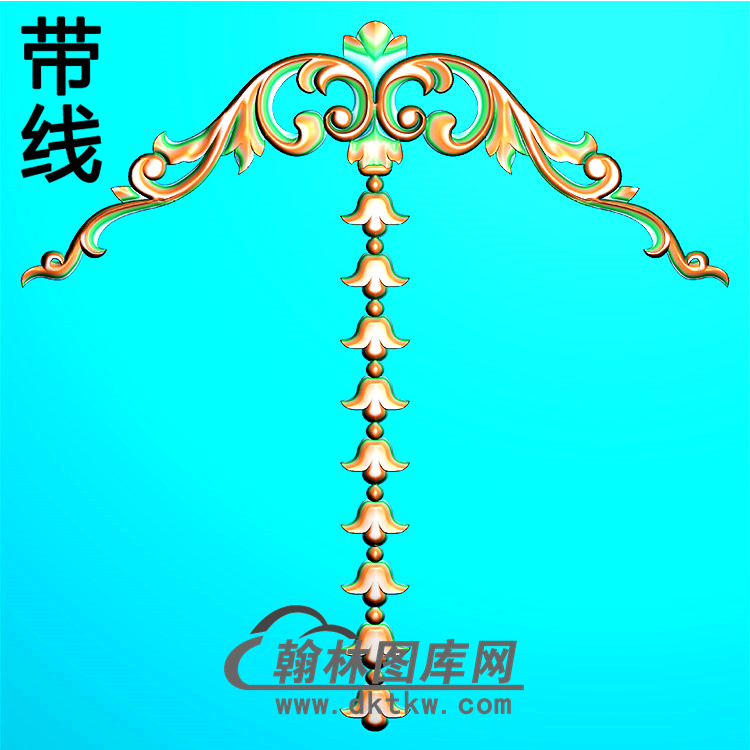欧式洋花精雕图（QTH-485）展示