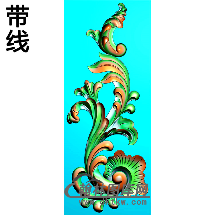 欧式洋花精雕图（QTH-534）展示
