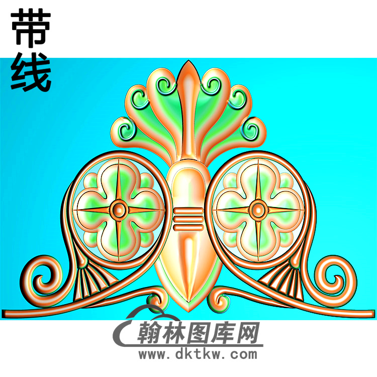 欧式洋花精雕图（QTH-581）展示