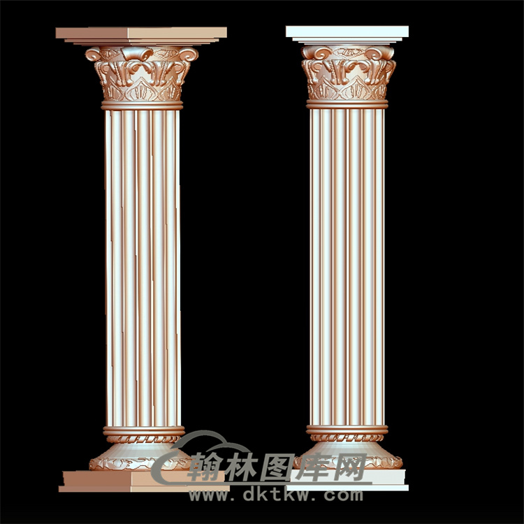 罗马柱立体圆雕图(LMZ-016)展示