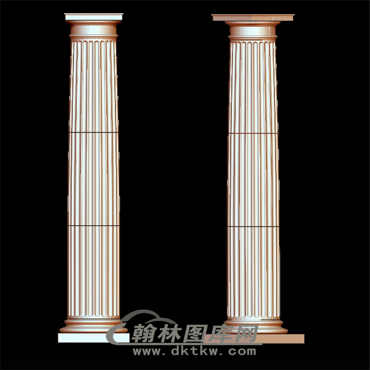 罗马柱立体圆雕图(LMZ-018)展示