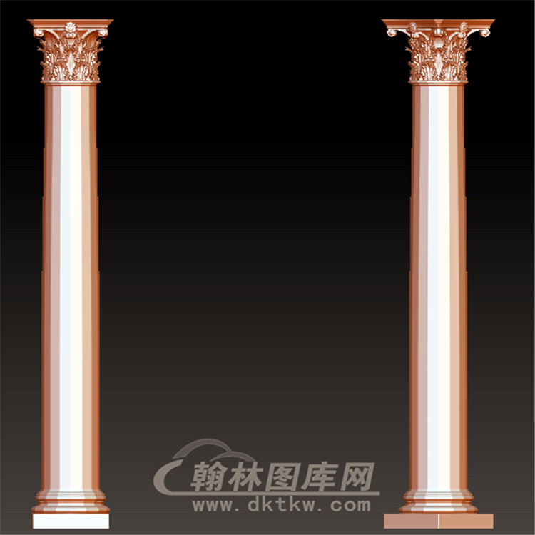 欧式柱子立体圆雕图(LMZ-038)展示