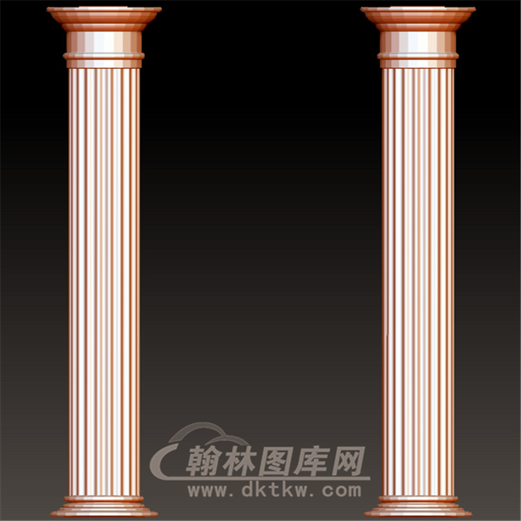 欧式罗马柱立体圆雕图(LMZ-039)展示