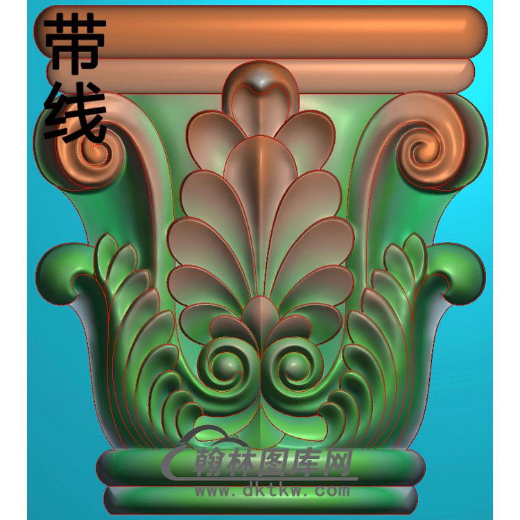 欧式罗马柱头精雕图（LZT-031)展示