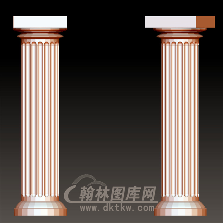 欧式柱子罗马柱立体圆雕图(LMZ-048)展示
