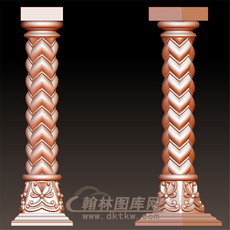 柱子罗马柱立体圆雕图(LMZ-056)展示