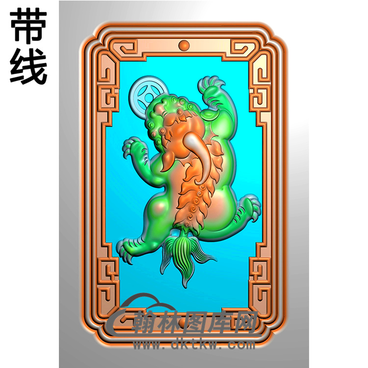 兽碑板精雕图（MBBB-1705）展示
