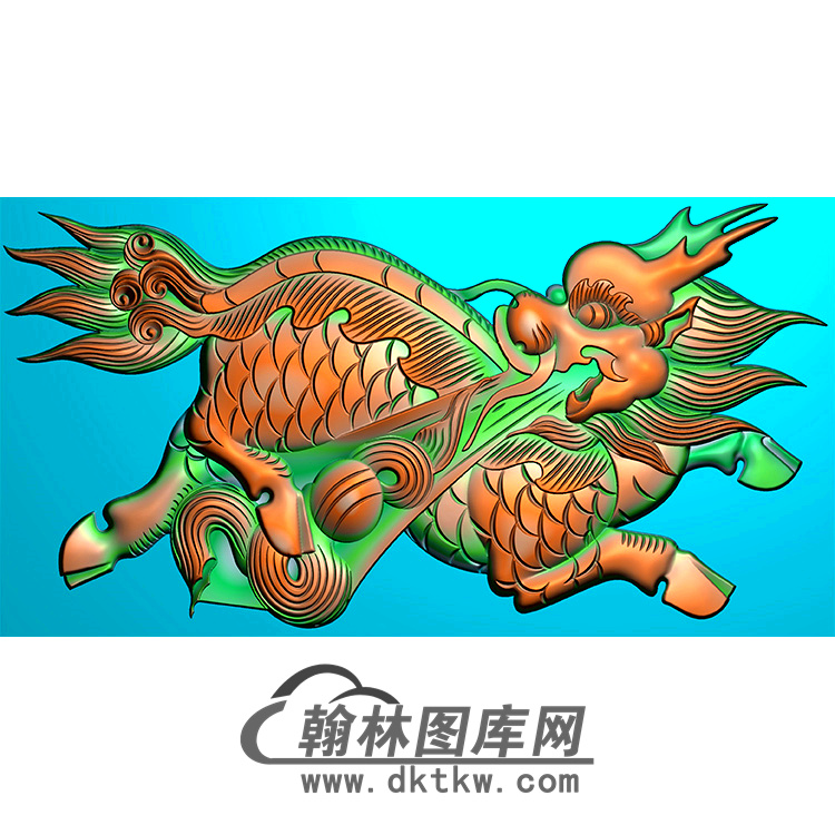 麒麟无线碑板精雕图（MBBB-1730）展示