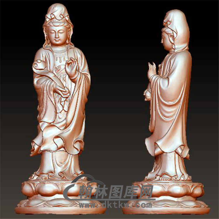 如意观音立体圆雕图(YGY-035)展示