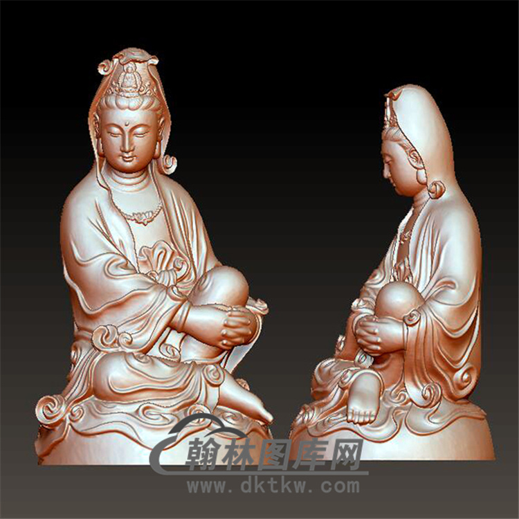观音立体圆雕图(YGY-055)展示