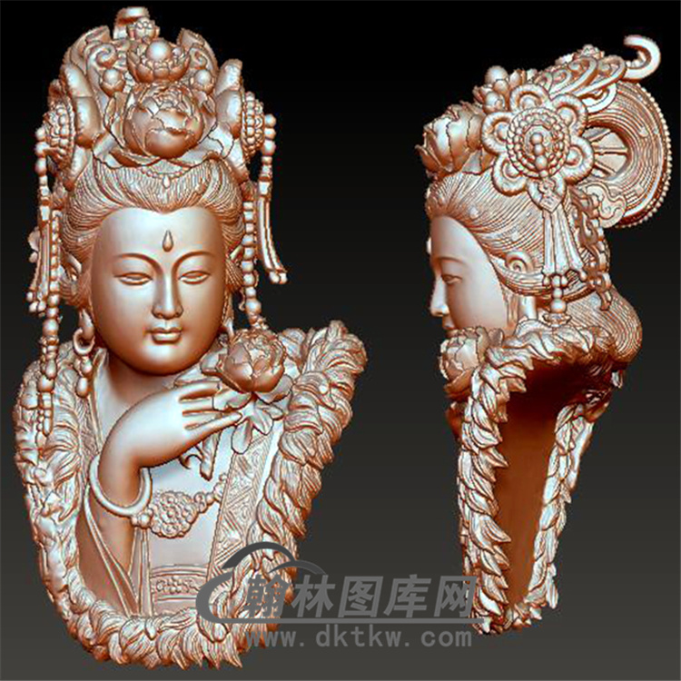 观音立体圆雕图(YGY-062)展示