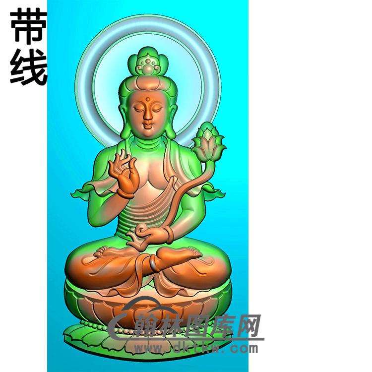 观音碑板精雕图（MBBB-1789）展示