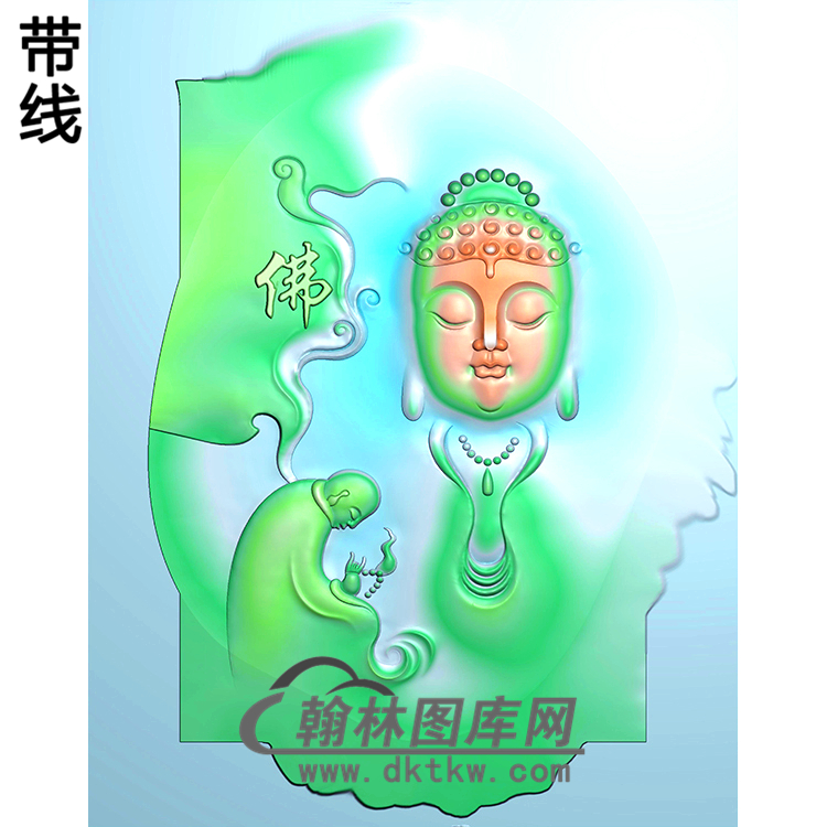 悟道佛像精雕图（DXF-100)展示
