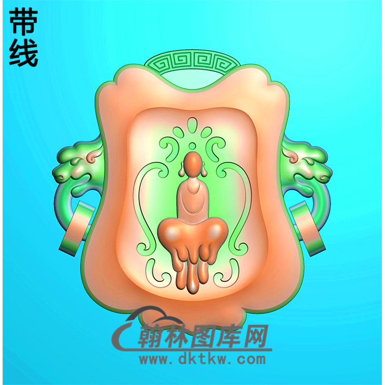 悟道佛像精雕图（DXF-140)展示
