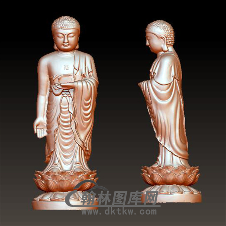 佛祖释伽牟尼立体圆雕图(YFX-022)展示
