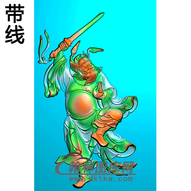 人物碑板精雕图（MBBB-1814）展示