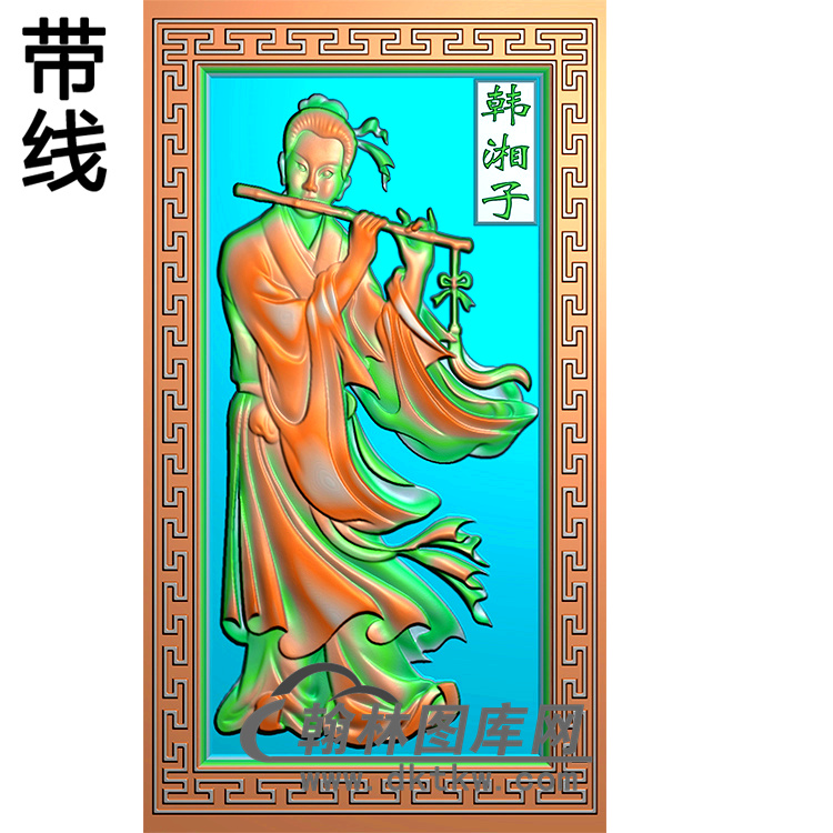 韩湘子碑板精雕图（MBBB-1842）展示