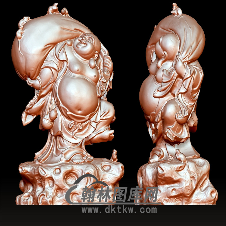 弥勒布袋立体圆雕图(YML-026)展示