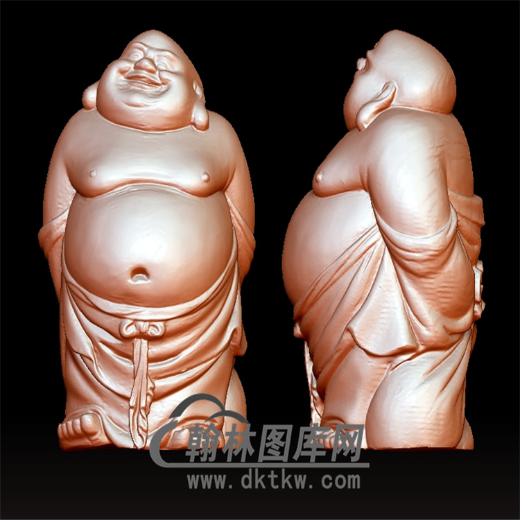 大肚弥勒笑佛立体圆雕图(YML-144)展示