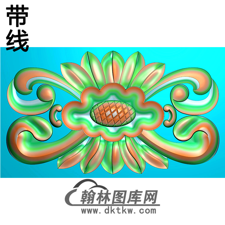 洋花碑板精雕图（MBBB-1918）展示