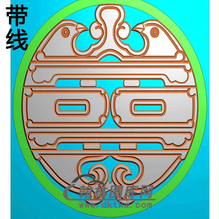 鸟碑板精雕图（MBBB-1947）展示