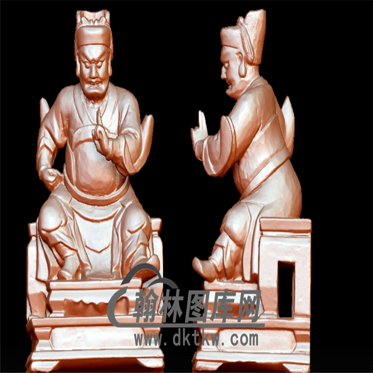 祖师爷战立体圆雕图(YQT-060)展示