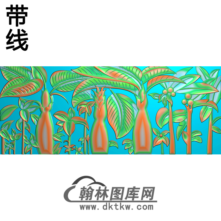 BJ-100-芭蕉精雕图展示