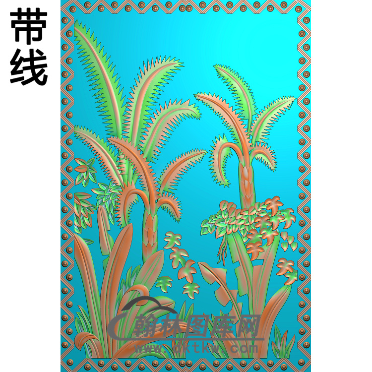 BJ-133-芭蕉精雕图展示