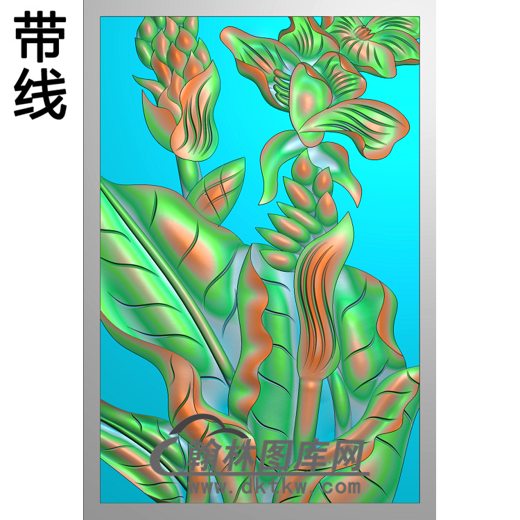 BJ-155-芭蕉精雕图展示