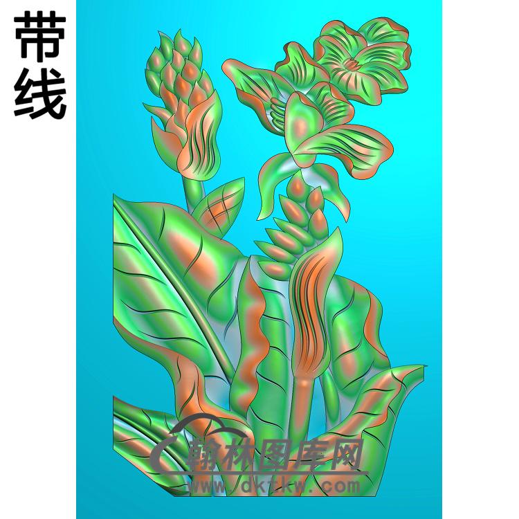 BJ-185-芭蕉精雕图展示