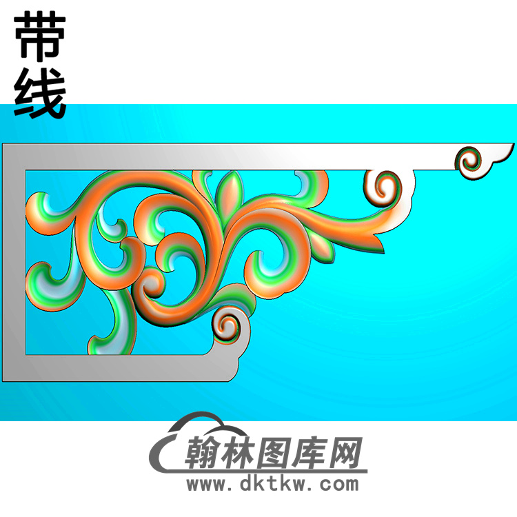 角花配件精雕图（JH-005）展示
